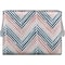 SINGER® Large Teal Zig Zag Print Premium Sewing Basket with Sew Kit